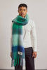 Recycled Soft Scarf | Reykjavik Emerald Check