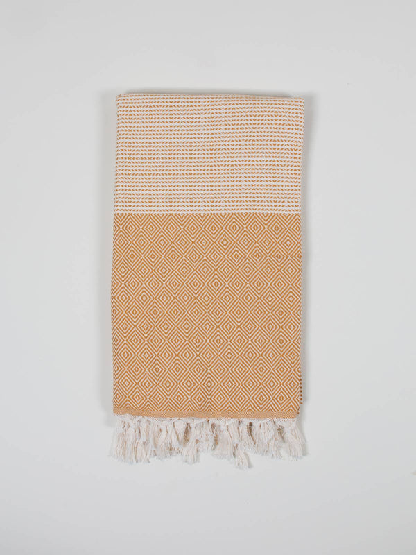 Handmade Hammam Towel | Mustard