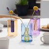 Reversible Glass Vase - Small: Green/Blue