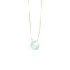 Crystal Minimal Necklace | Sea Glass Chalcedony