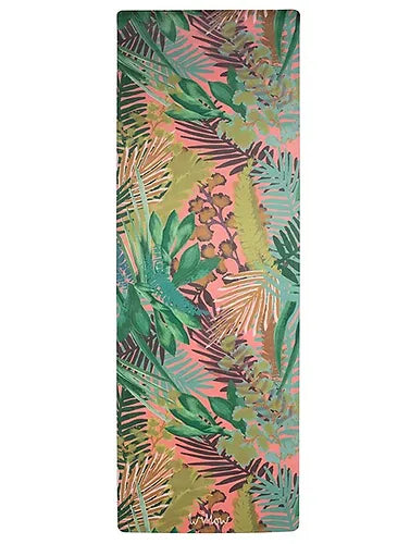Luxe Yoga Mat | Kew Tropics Hot Pink - NØRDEN