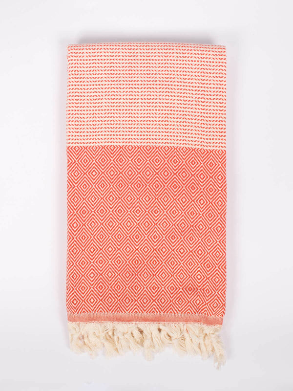 Handmade Hammam Towel | Coral