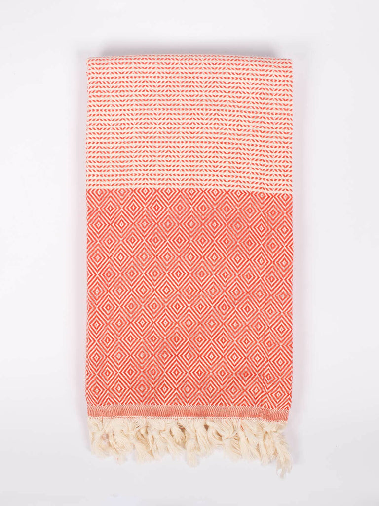 Handmade Hammam Towel | Coral