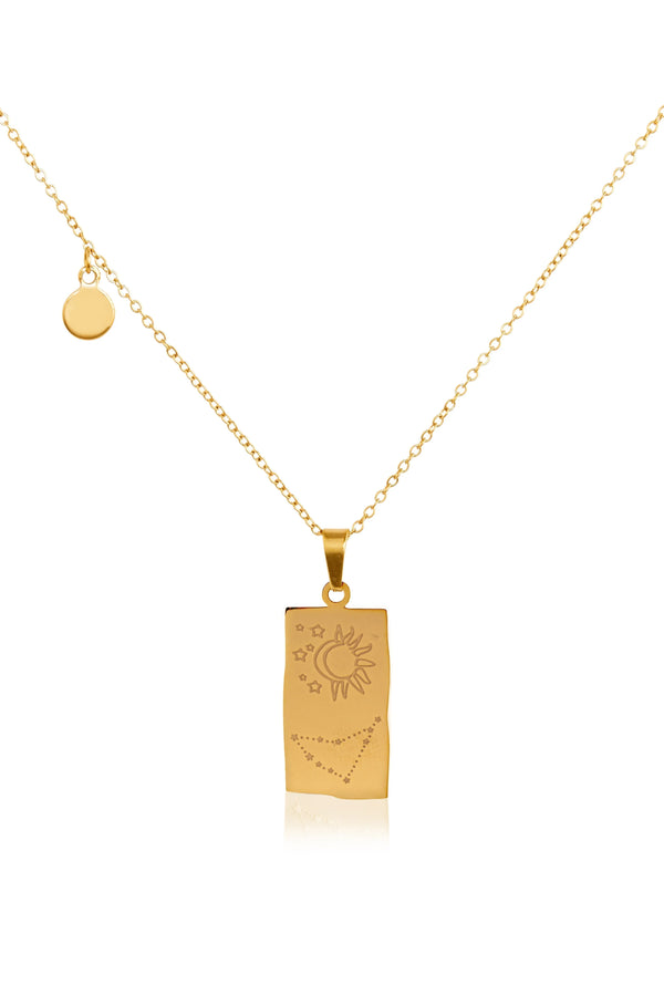 Celestial Gold Reversible Necklace | Capricorn