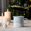 Colourful Enamel Mug | Moomin Let It Snow Large