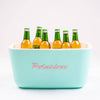 Colourful Retro Coolbox | Cyan Green + Baby Rose Classic 20L