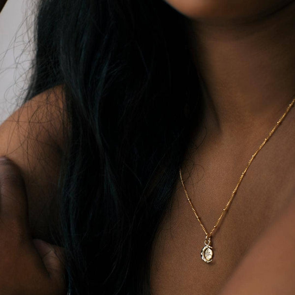 Gold Celestial Necklace | Moon + Star - NØRDEN