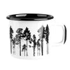Whimsical Enamel Mug | Trees Large