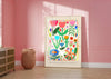 Floral Art Print | The Earth Laughs in Flowers A3