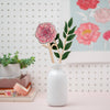 Floral Wooden Decoration | January Carnation