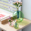 Glass Bubble Vase | Blue + Green