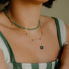 Crystal Minimal Necklace | Portofino Blue Quartz