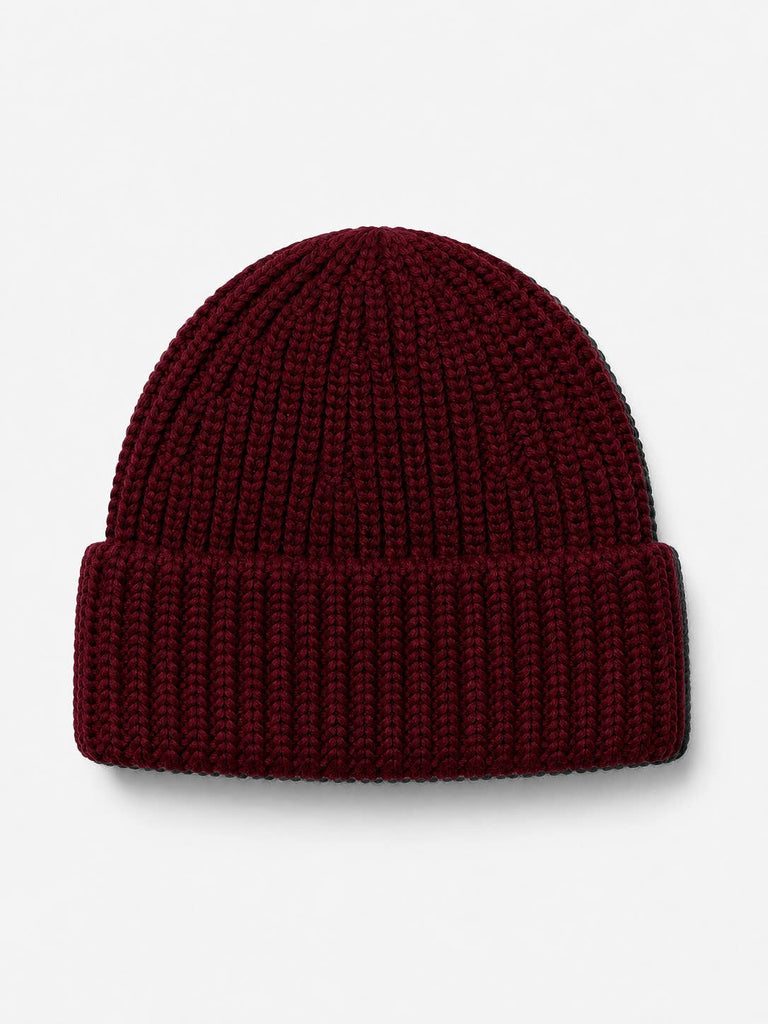 Responsible Beanie Hat | Merino Dark Burgundy
