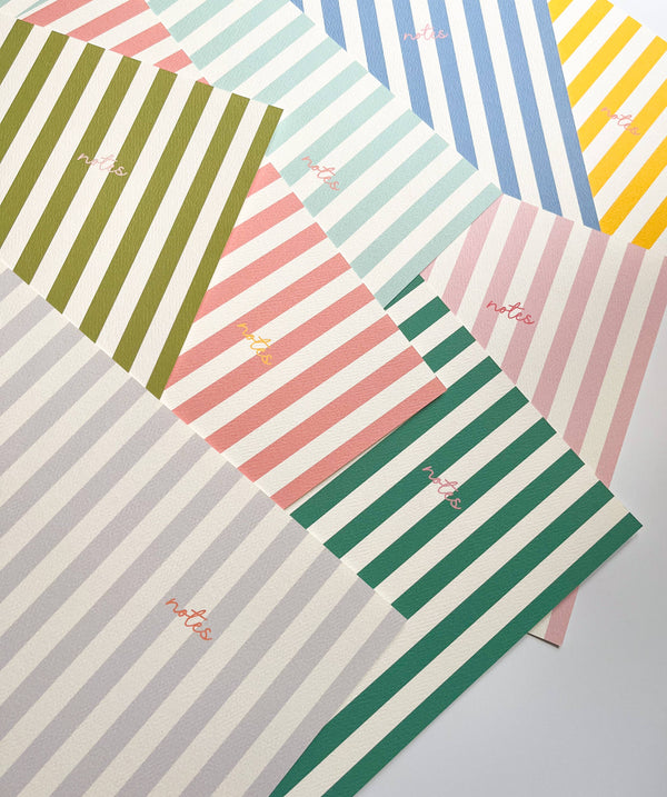 Colourful Striped Notebook | Yellow