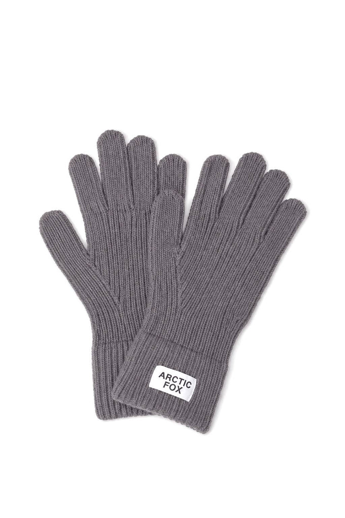 Recycled Knit Gloves | Dark Grey