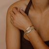 Beaded Layering Bracelet | Ischia - Pearl + Olive
