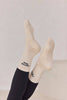 Natural Bamboo Socks | Grip Cocoa Powder