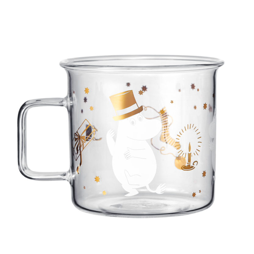 Whimsical Glass Mug | Moomin Sparkling Stars