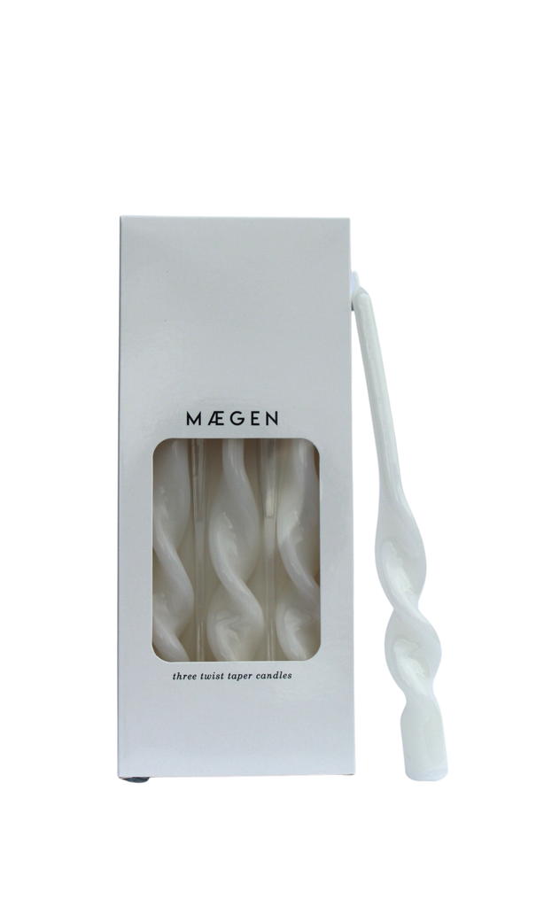 Sculptural Taper Candles | Snow White