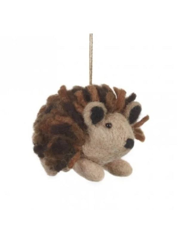 Natural Felt Decoration | Hedgehog