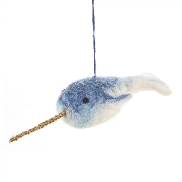 Natural Felt Decoration | Narwhal - NØRDEN