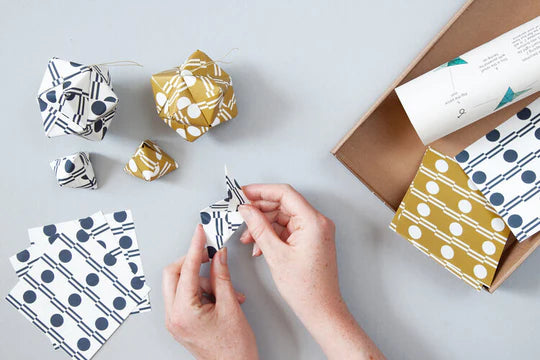 Origami Christmas Decorations | Yellow - NØRDEN