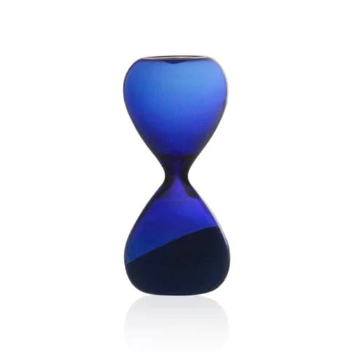 Sculptural Glass Timer | Blue Small - NØRDEN