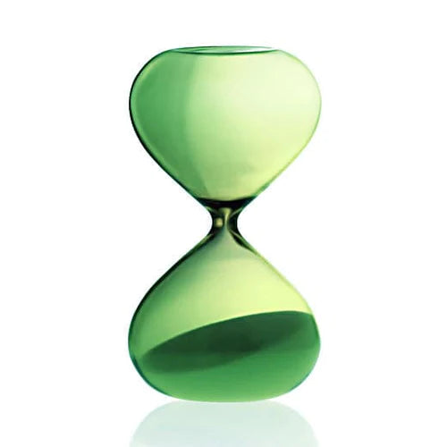 Sculptural Glass Timer | Green Large - NØRDEN