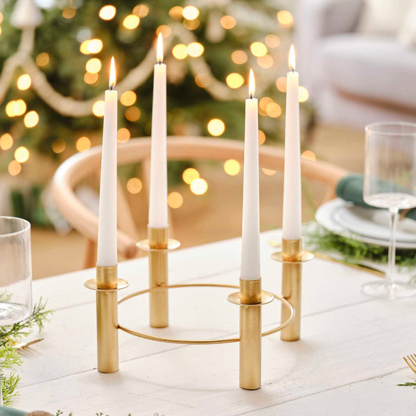 Christmas Candle Wreath | Gold - NØRDEN