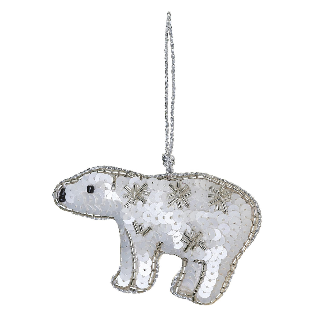 Luxury Embroidered Decoration | Polar Bear
