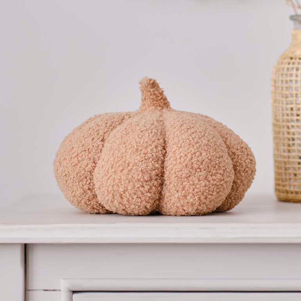 Pumpkin Boucle Cushion | Caramel Medium