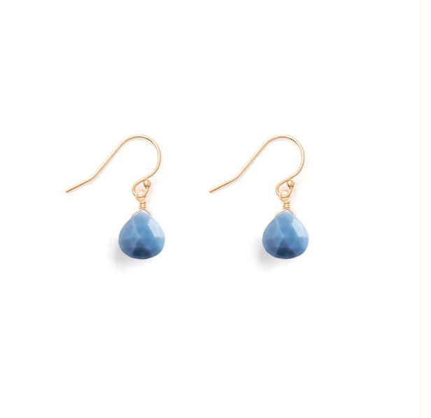 Crystal Drop Earrings | Blue Opal - NØRDEN