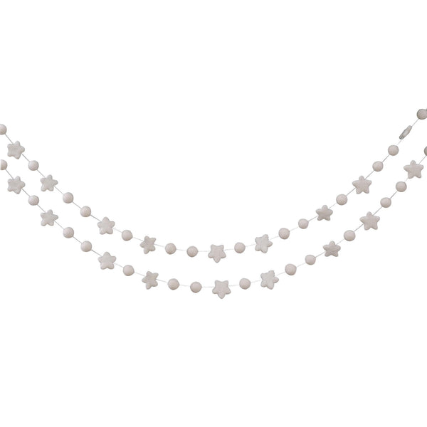 Christmas Felt Garland | Star + Bead