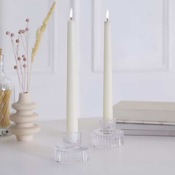 Luxury Glass Candleholder | Ribbed