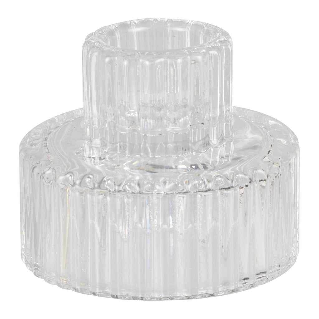 Luxury Glass Candleholder | Ribbed