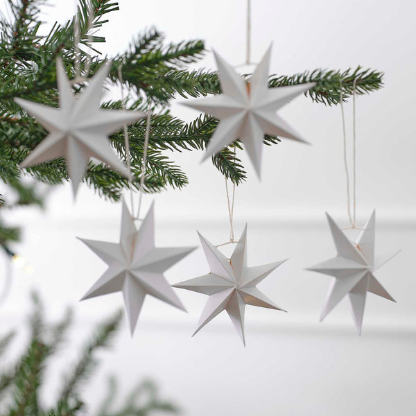 Star Christmas Baubles | White - NØRDEN