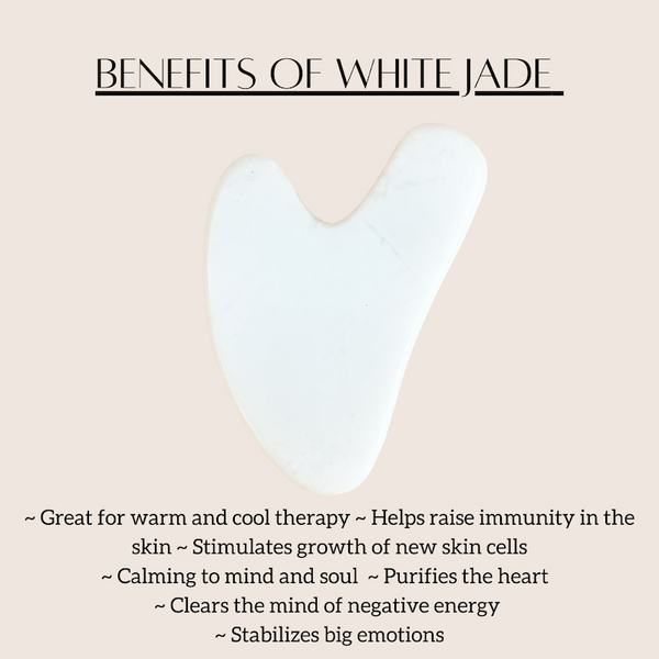 Crystal Gua Sha | White Jade - NØRDEN