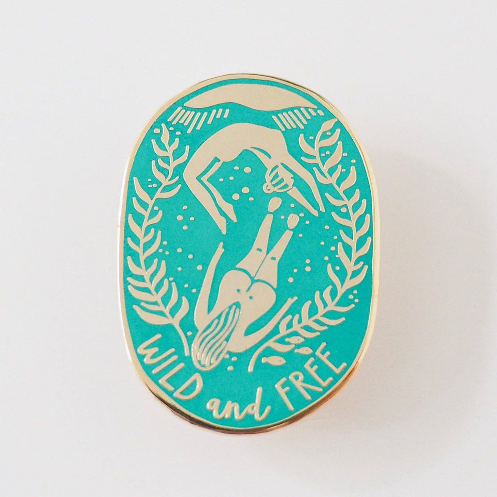 Illustrated Enamel Pin | Wild Swimming - NØRDEN