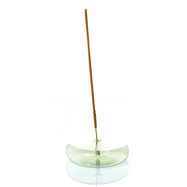 Glass Incense Holder | Grey Dimple - NØRDEN
