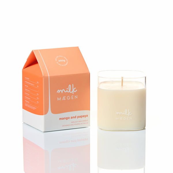 Glass Reusable Candle | Mango + Papaya Milk - NØRDEN