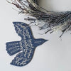 Bird Screenprint Decoration | Sea Blue Blackbird - NØRDEN
