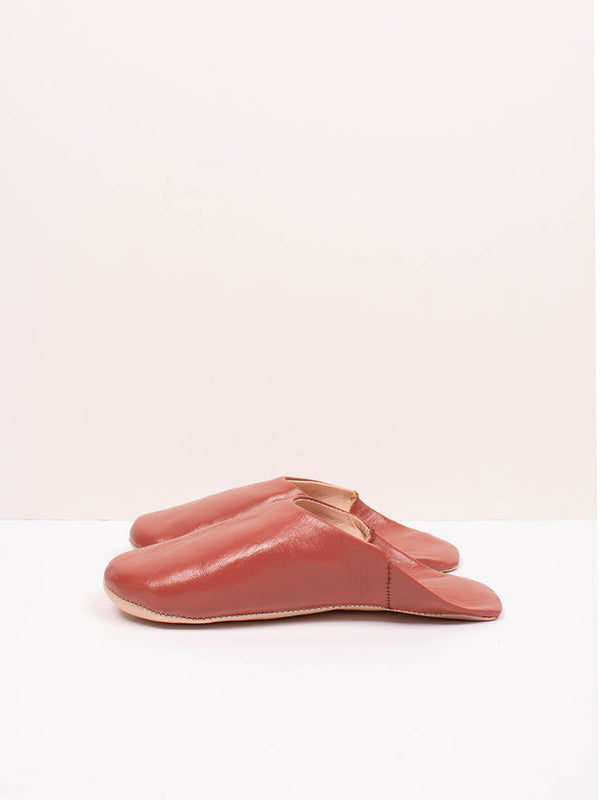 Handmade Babouche Slippers | Terracotta - NØRDEN