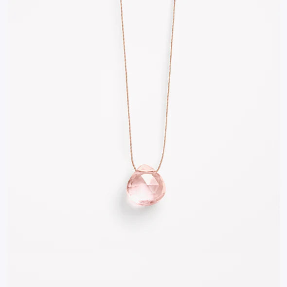 Crystal Minimal Necklace | Champagne Quartz - NØRDEN