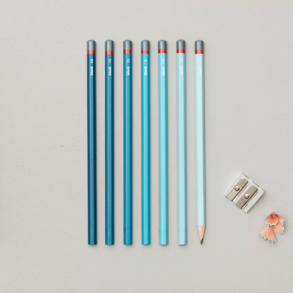 Colourful Sketching Pencils | Blue Ombre - NØRDEN