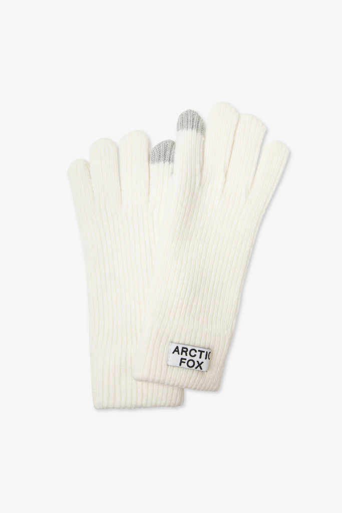 Recycled Knit Gloves | Winter White - NØRDEN