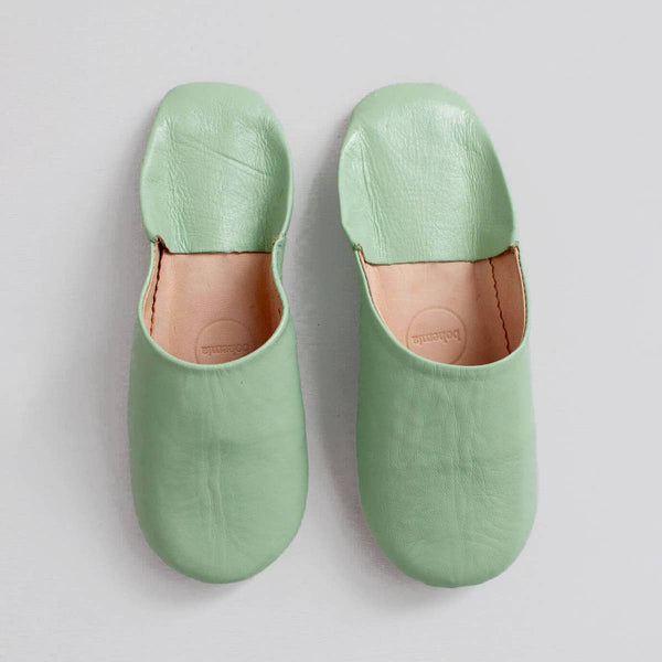 Handmade Babouche Slippers | Sage - NØRDEN