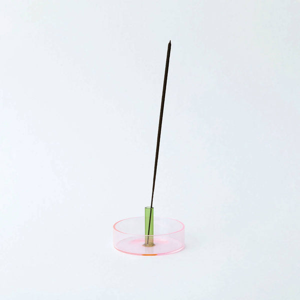 Glass Incense Holder | Green & Pink - NØRDEN