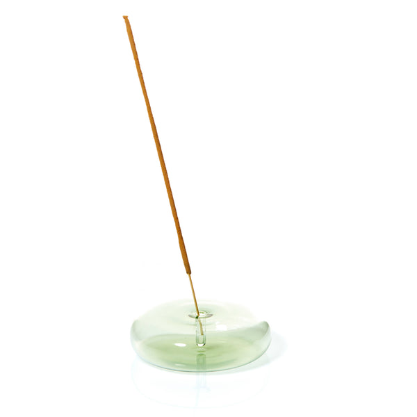 Dimple - Hand Blown Glass Incense Holder Green - NØRDEN
