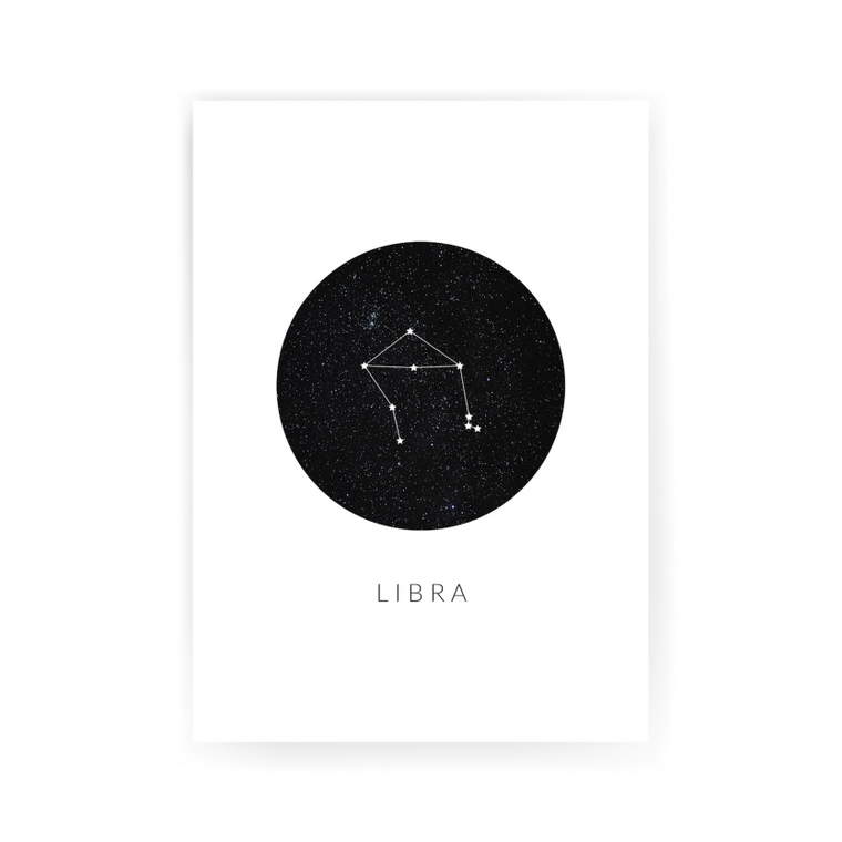 Zodiac Digital Print | Libra - NØRDEN
