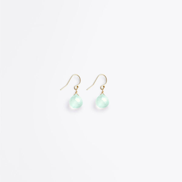 Crystal Drop Earrings | Sea Glass Chalcedony - NØRDEN